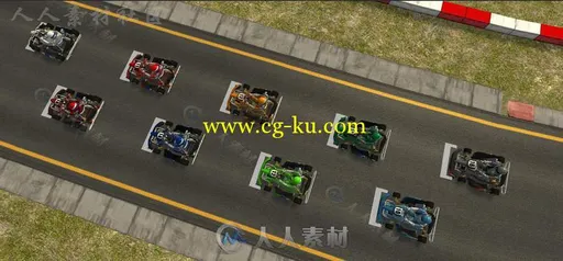 9可控卡丁车和智能手机游戏的赛车道Unity3D素材资源的图片3