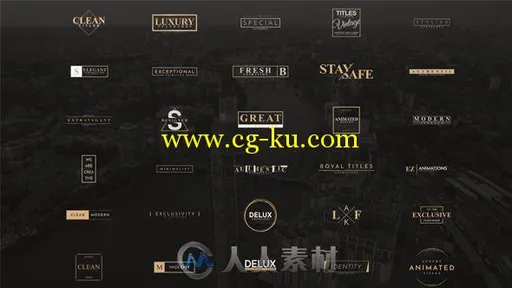 独特优秀文字字幕标题动画AE模板 Videohive Exclusive Titles [4k]的图片1