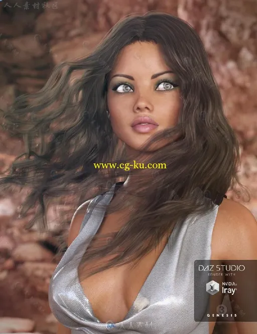 DAZ3D超精美性感发型女孩3D模型合辑的图片1