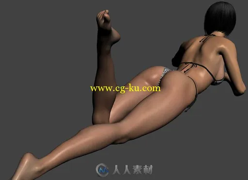 高精度美女3D模型的图片1