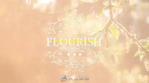 漂亮藤蔓生长文字字幕婚礼标题动画AE模板 Videohive Flourish Titles Collection的图片9