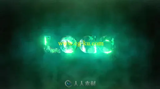 霓虹灯能量玻璃灯标志LOGO演绎AE模板 Videohive Neon Energy Glass Light Logo的图片2