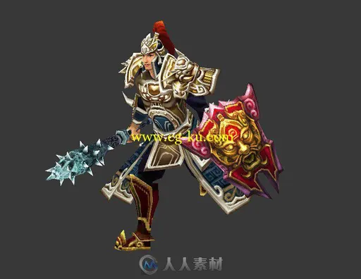 游戏男武将模型的图片1