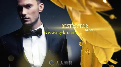 时尚大气绚丽金色颁奖典礼AE模板 Videohive Heroes Awards 17850537的图片9