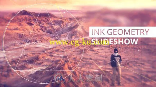 时尚扭曲水墨散开图片展示幻灯片AE模板 Videohive Ink Geometry Slideshow 17889041的图片1