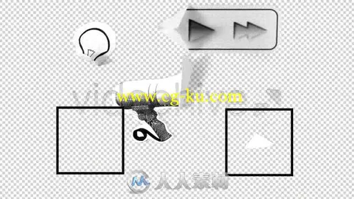 创意停止运动视频剪纸元素AE模板Videohive Stop Motion Video Paper Cut Elements...的图片1