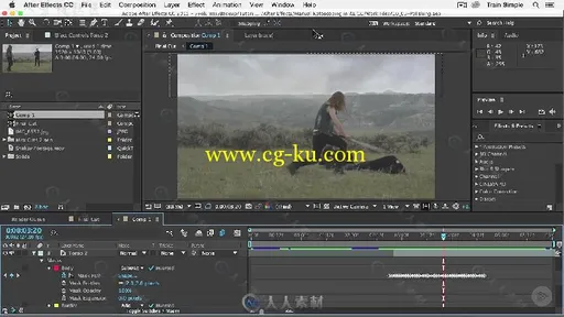 AE影视级刀斩分尸实例训练视频教程 PLURALSIGHT AFTER EFFECTS CC ROTOSCOPING的图片1