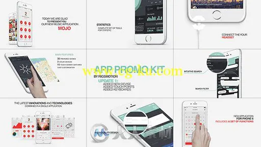 手机移动APP应用程序展示动画产品宣传AE模板 Videohive App Promo Kit的图片1