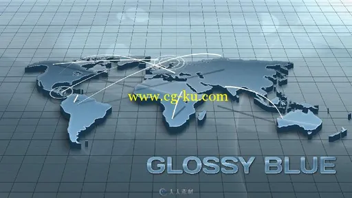 世界地图连接背景AE模板 Videohive World Connections Map Background 3204040的图片6