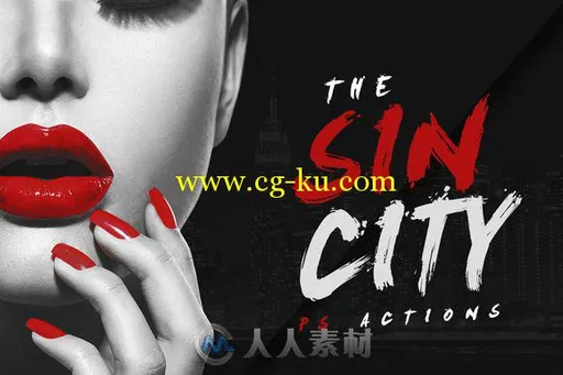 罪恶之城图像处理特效PS动作Sin_City_Photoshop_Actions的图片1