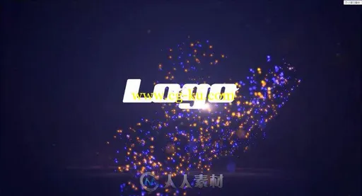 美丽迷人的粒子标志LOGO演绎AE模板 Particle Logo的图片1