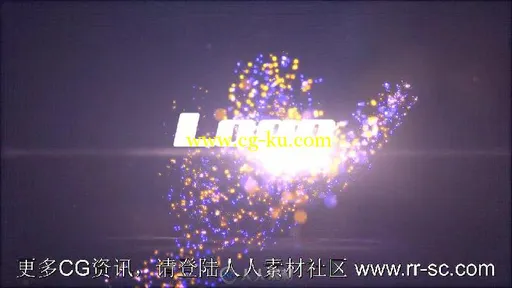 美丽迷人的粒子标志LOGO演绎AE模板 Particle Logo的图片2