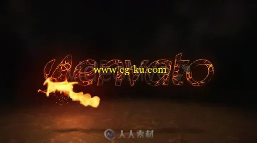 时尚酷炫火焰粒子消防标志显示LOGO演绎AE模板 Videohive Fire Logo Reveal 4663555的图片2