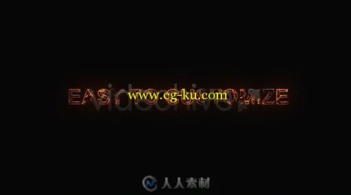 时尚酷炫火焰粒子消防标志显示LOGO演绎AE模板 Videohive Fire Logo Reveal 4663555的图片3