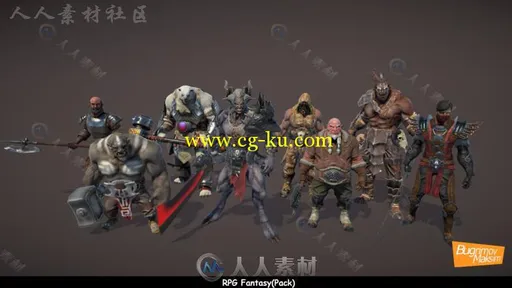 RPG幻想人形生物角色模型Unity3D素材资源的图片3