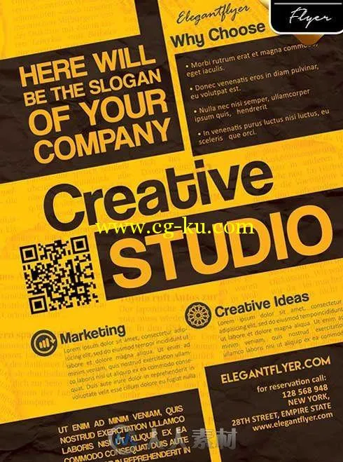 创意工作室宣传海报PSD模板Creative_Studio的图片1