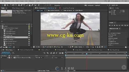 AE飞行滑板特效合成实例训练视频教程 PLURALSIGHT AFTER EFFECTS CC COMPOSITING的图片1