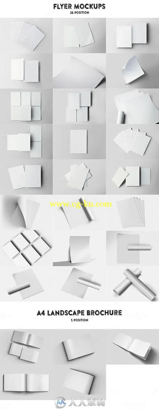 印刷图片展示包第一版合辑Print Pack BUNDLE Mockups V.1的图片1