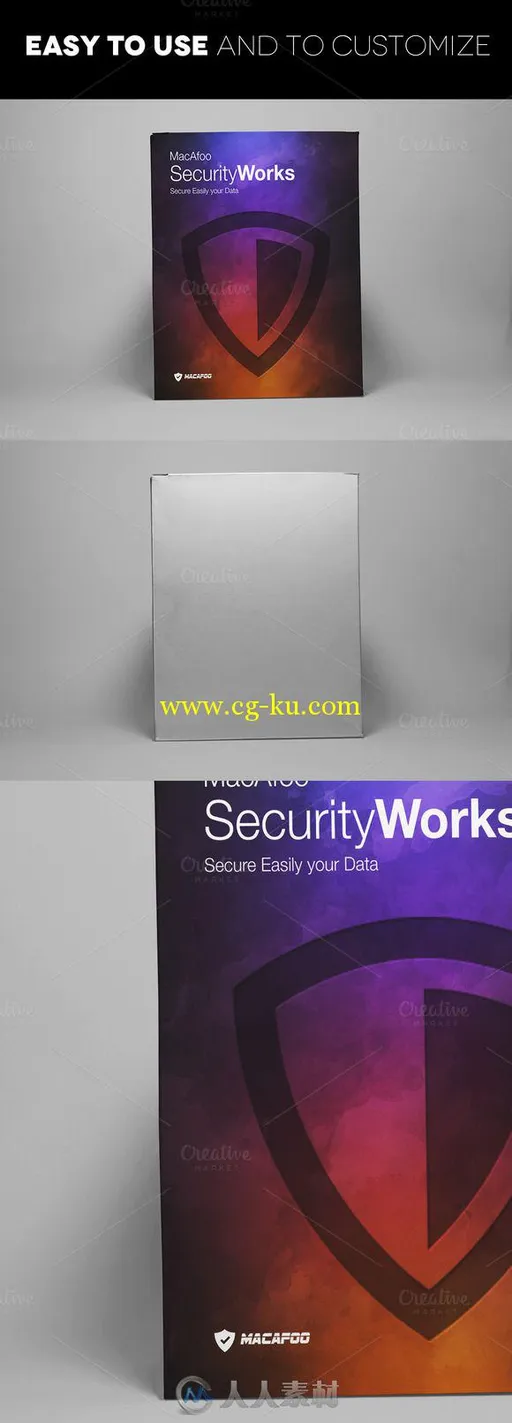 软件产品包装展示PSD模板CM - Software or Product Box Mockups 351206的图片2