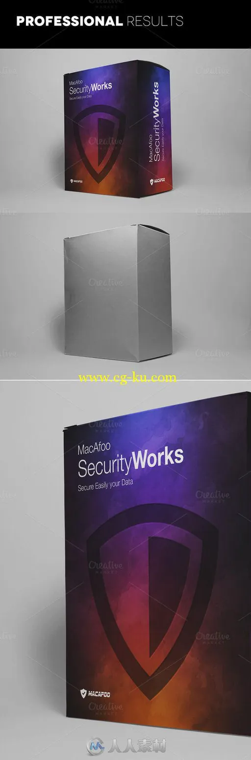 软件产品包装展示PSD模板CM - Software or Product Box Mockups 351206的图片3