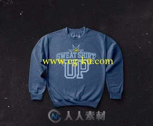 棉质运动衫平面展示PSD模板Sweatshirt-Mockup的图片1