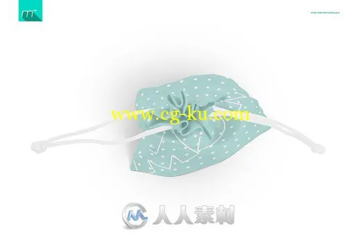 拉绳袋展示PSD模板Drawstring Pouch Mock-up的图片3