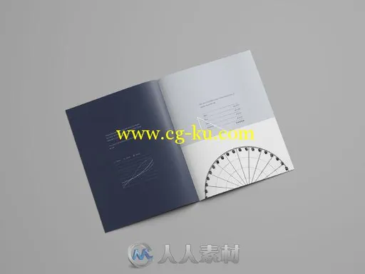 书信尺寸宣传册展示PSD模板Letter Size Brochure Mockup的图片1