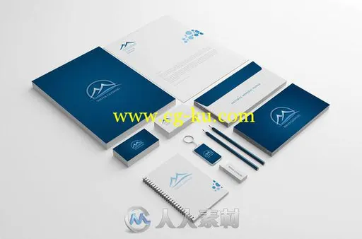 品牌展示卡片和信封PSD模板Branding Identity Mock的图片2