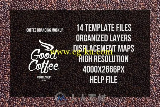 咖啡产品展示PSD模板Coffee Branding Mock-up的图片1