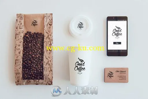 咖啡产品展示PSD模板Coffee Branding Mock-up的图片11