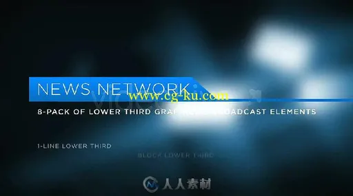 完美的新闻联播字幕条动画AE模板 Videohive News Network Lower Thirds 5171471的图片8