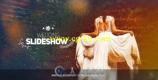 独特的现代简约的婚礼幻灯片AE模板 Videohive Wedding Slideshow 17880999的图片1