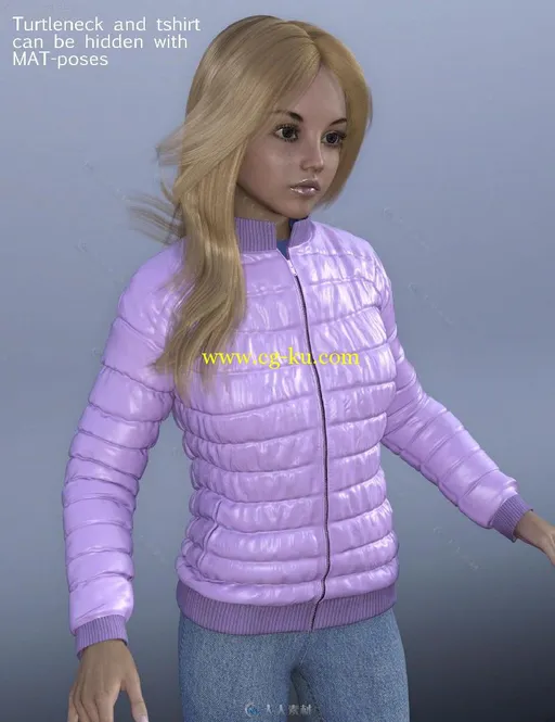 DAZ3D秋季夹克羽绒服服装展示3D模型合辑的图片6