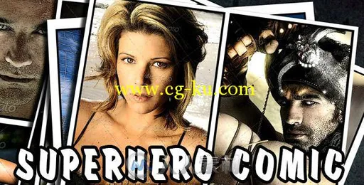 有趣令人兴奋的超级英雄漫画影视片头AE模板 Videohive Superhero Comic 7233394的图片1