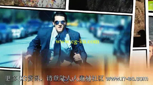 有趣令人兴奋的超级英雄漫画影视片头AE模板 Videohive Superhero Comic 7233394的图片12