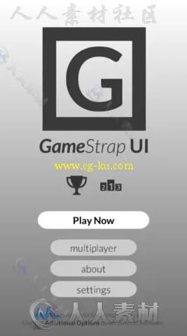 UI - Gamestrap团结包UI外皮贴图和材质Unity素材资源的图片9