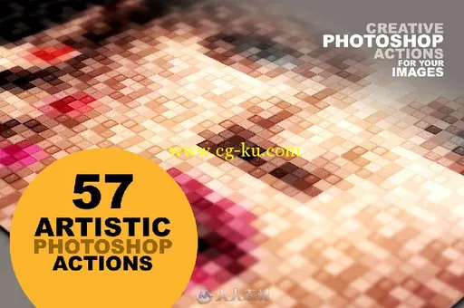 57款艺术马赛克风格PS动作57 Artistic Photoshop Actions的图片1