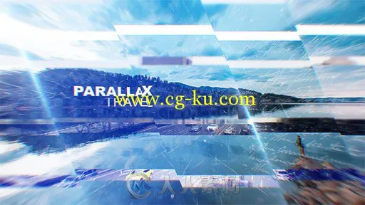 时尚旅游视差幻灯片相册动画AE模板 Videohive Parallax Travel 17884316的图片1