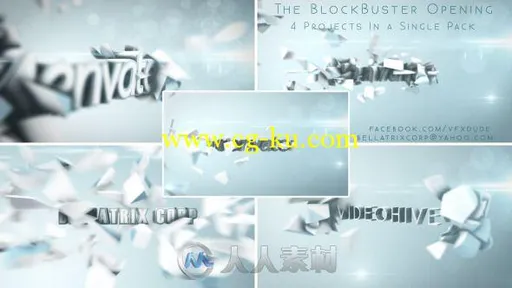 优雅的大片预告片标题动画AE模板Videohive Blockbuster Trailer Vol.1 CleanBrigh...的图片1