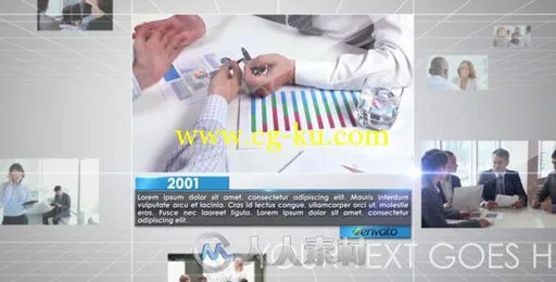 时尚公司业务时间轴宣传动画AE模板 Videohive Business Timeline 6077053的图片1