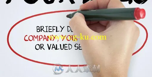 创意设计白板上书写产品宣传AE模板 Videohive Whiteboard Write 1614724的图片1