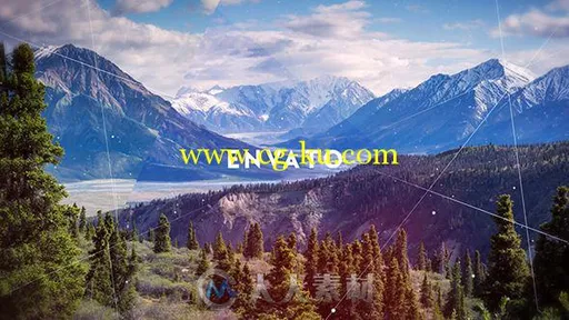 时尚彩色线条分割玻璃幻灯片相册动画AE模板 Videohive Color Slideshow 17887550的图片1