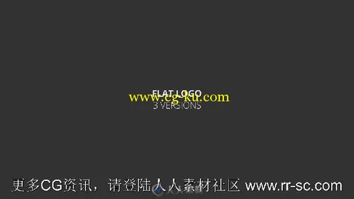 简单令人惊叹的平面标志LOGO演绎AE模板 Flat Logo的图片2