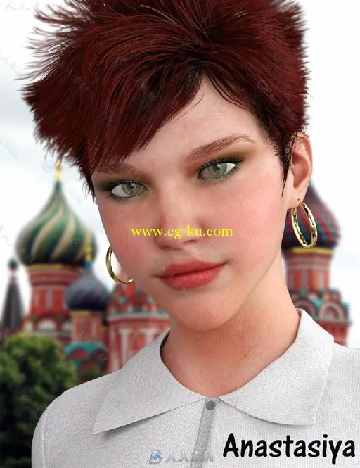 DAZ3D美丽俄罗斯性格女孩3D模型合辑的图片2