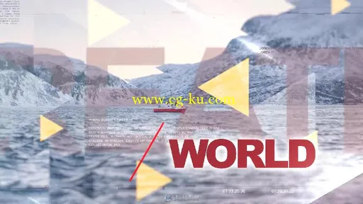 时尚三角形世界视差幻灯片AE模板 Videohive Triangles World of Parallax 17368688的图片9