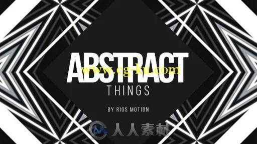 时尚抽象幻灯片相册动画AE模板 Videohive Abstract Things // Fashion Opener的图片1