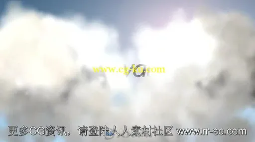 云雾散开显示标志LOGO演绎AE模板 Videohive Clouds Logo 590485的图片2