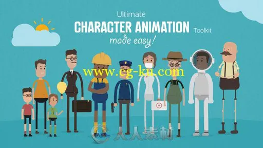 终极字符动画工具包AE模板 Videohive Ultimate Character Animation Toolkit 1745...的图片1