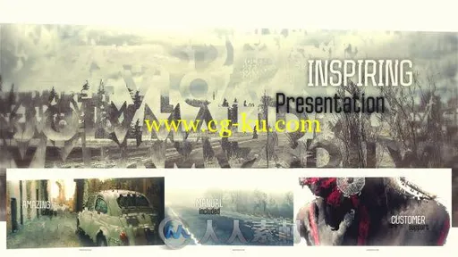 魅力时尚演示文稿幻灯片相册动画AE模板 Videohive Inspiring Presentation 13127150的图片1