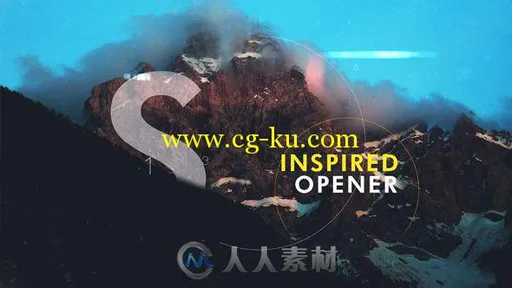 时尚空间翻转幻灯片相册动画AE模板 Videohive Inspired Slideshow I Opener 17915...的图片1